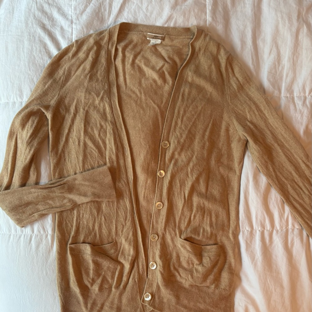 J.Crew Tan Cashmere Sweater